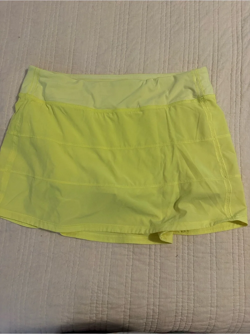 lululemon athletica Neon Yellow Active Skort